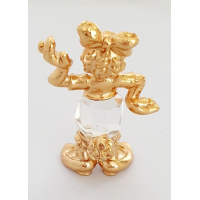 Verguld beeldje met kristal "Katrien Duck"